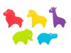 Мини-коврики детские противоскользящие для ванной SAFARI от ROXY-KIDS, 5 шт, цвета в ассортименте